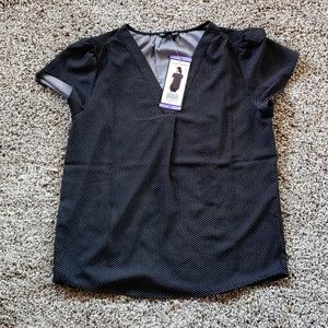 Hillary Radley polka dots blouse in size XS